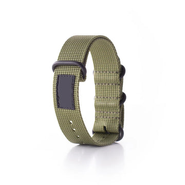 One‑Piece Woven Nylon Watch Strap Secure Buckle Wrist Band