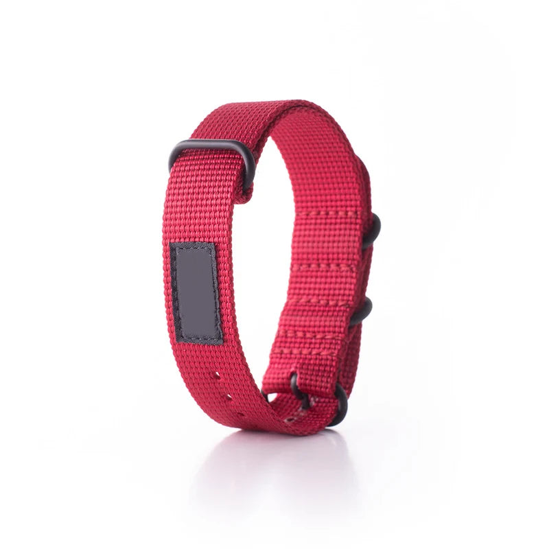 One‑Piece Woven Nylon Watch Strap Secure Buckle Wrist Band