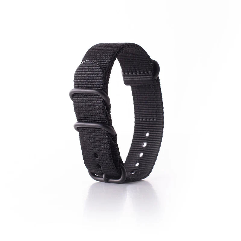 One‑Piece Woven Nylon Watch Strap Secure Buckle Wrist Band